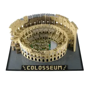Kalıp kral 22002 roma Colosseum modeli yapı blok seti mikro Mini tuğla DIY mimari eğitici oyuncaklar hediyeler