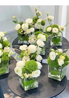 Petit pot carré transparent en acrylique de 3 mm d'épaisseur, boîte à fleurs, pot pour plantes succulentes, conteneur pour arrangement floral, emballage pour bouquet, cadeau