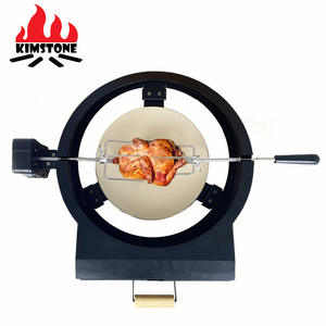 Kit de Anillo Giratorio Universal Kimstone para Parrillas de Carbón, Resistente a Altas Temperaturas, Acero Inoxidable con Revestimiento Negro, Cocina al Aire Libre - Product Image 3