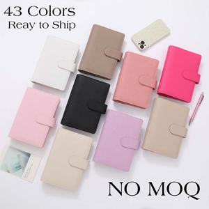 Hongbo Best Seller 43-Color Pebble A6 Cuir Budget Planner 30MM-Gold-Ring Boucle Fermeture No-quantité minimale <span class=keywords><strong>de</strong></span> commande Loose-leaf PU - Product Image 2