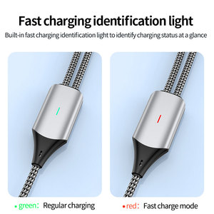 Cabo de carregamento rápido <span class=keywords><strong>2</strong></span> em 1 100W Cabo carregador <span class=keywords><strong>USB</strong></span> tipo <span class=keywords><strong>C</strong></span> para iPhone 15 Pro Max Plus Samsung Xiaomi Carplay <span class=keywords><strong>USB</strong></span> <span class=keywords><strong>C</strong></span> fio de carregamento - Product Image 4