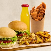 Boîte à frites jetable en papier kraft brun écologique de qualité alimentaire à paroi simple pour emporter, idéale pour poulet frit et autres plats rapides