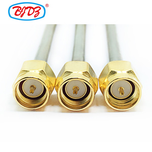 Fourniture d'usine RG402 0.141 assemblage de câble à prise mâle SMA <span class=keywords><strong>semi</strong></span>-rigide câbles <span class=keywords><strong>semi</strong></span>-coaxiaux à bas prix isolation PTFE pour RF - Product Image 2