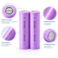 Batterie lithium-ion rechargeable 3,7 V 18650, cellule 1200 mAh, 1500 mAh, 1800 mAh, 2000 mAh pour banque d'alimentation, lampe torche, packs DIY