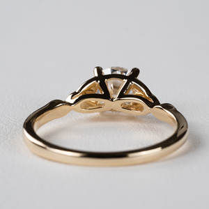 Maiyi แหวน<span class=keywords><strong>เพชร</strong></span>เม็ดเล็ก18K สีเหลืองทองสำหรับปลูกในห้องปฏิบัติการได้รับการรับรองจาก <span class=keywords><strong>Gia</strong></span> - Product Image 3