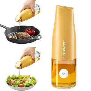 ขวดแก้วใส่น้ำมันมะกอกขนาด 17 ออนซ์ 500 มล. ฝาเปิด-ปิดอัตโนมัติ ป้องกันการรั่วซึม หัวจ่ายแบบหยดไม่ได้ ขวดเทน้ำมันขนาดใหญ่ - Product Image 1