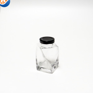 Stoples madu kaca desain abstrak 240ml 360ml, dengan tutup kreatif, stoples Madu Unik, stoples makanan kaca - Product Image 3