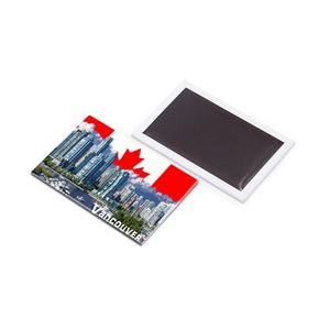 Imanes de nevera personalizados con foto, papel de referencia, serigrafía promocional, recuerdo turístico de Canadá, ciudades portuarias Vancouver y Montreal - Product Image 3