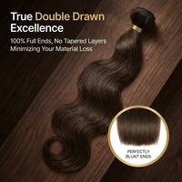 Extensions de cheveux humains Remy vierges de luxe 100 %, ultra-fines, discrètes, sans couture, Genius Weft, coupables, sans moustache