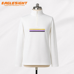 Camiseta de Manga Larga con Media Cremallera para Hombre, Mezcla de <span class=keywords><strong>Lana</strong></span> Merino, 200 g/m², Piqué, Capa Base para Exteriores, OEM - Product Image 2
