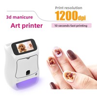 Imprimante à ongles 3D créative avec système de séchage UV LED intégré, machine de peinture rapide 2-en-1 à écran tactile pour salon de manucure