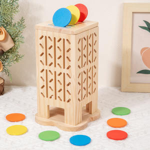 Gioco da Tavolo Montessori in Legno con Bastoncini Colorati e Dadi - Giocattolo da Viaggio per Famiglia per lo Sviluppo delle Abilità Motorie Fini e del Conteggio per <span class=keywords><strong>Bambini</strong></span> dai <span class=keywords><strong>3</strong></span> <span class=keywords><strong>Anni</strong></span> in Su - Product Image 5