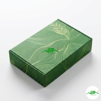Ecologische herbruikbare geventileerde golfkartonnen fruitdoos met glanzende laminatie, aangepaste logo verzenddoos voor verse peren
