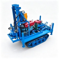 Petite foreuse rotative pour puits d'eau, machine de forage de puits avec vitesse réglable pour l'approvisionnement en eau industriel