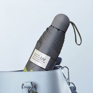 Nuevo Modelo de Paraguas Plegable de Tres Secciones con Colores Contrastantes, Super Resistente al Viento, Tela Pongee 190T, Protección UV, Ideal para Viajes y Regalos - Product Image 3