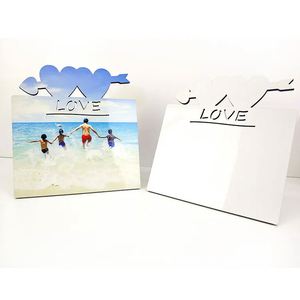 190*190*5mm Wholesale Sublimation Heat Transfer White Customized Design Logo Blank <b>Wood</b> <b>Photo</b> <b>Frames</b> for Home Office Hotel - Product Image 2