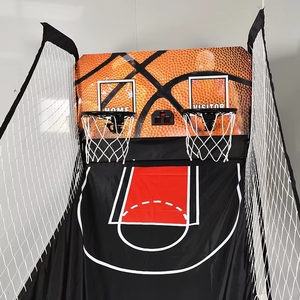 Jeu d'arcade de basketball d'intérieur pour 2 joueurs avec système de double tir et marqueur électronique - Product Image 4
