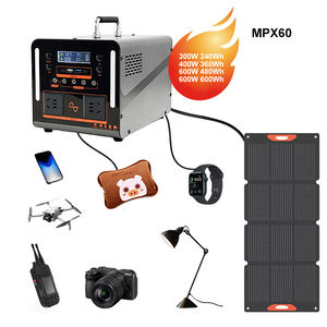 Estación de Energía Portátil de Litio Ternario, Onda Pura/Modificada, 2 AC220V50Hz 100W, Entrada Solar DC, LED SOS, Carga para Auto, 2500+ Ciclos - Product Image 1