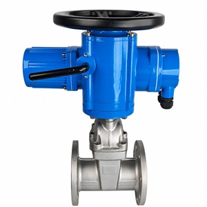 วาล์วประตูแบบลิ่มหน้าแปลนสแตนเลส CF8 316 PN16 Class 150 แบบมีระบบควบคุม DN100 สำหรับน้ำ/น้ำมัน/ก๊าซ/ไอน้ำ/อากาศ - Product Image 2