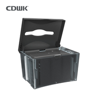 Distributeur de mouchoirs en papier pour le visage, petit et compact, en plastique, de luxe, pour table, CDWK