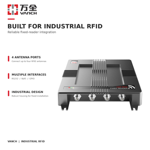 เครื่องอ่าน RFID UHF แบบติดตั้งถาวร VANCH Industrial รุ่น Impinj E710 865-928MHz ได้รับการรับรองมาตรฐาน CE FCC ตัวเครื่องแบบหล่อขึ้นรูป สำหรับการผลิตอัจฉริยะ - Product Image 2