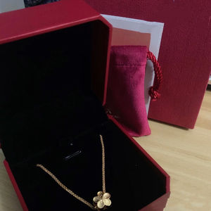 Gold Plated Flower Pendant Necklace For Women Everyday Wear 10cm Extended Chain Elegant Jewelry Shanwei Origin XL-066 - Product Image 2