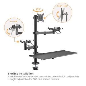 Terminal de carte de crédit universel inclinable personnalisé présentoir pour machine de point de vente avec <span class=keywords><strong>support</strong></span> d'imprimante pour moniteur et plateau pour <span class=keywords><strong>clavier</strong></span> - Product Image 3