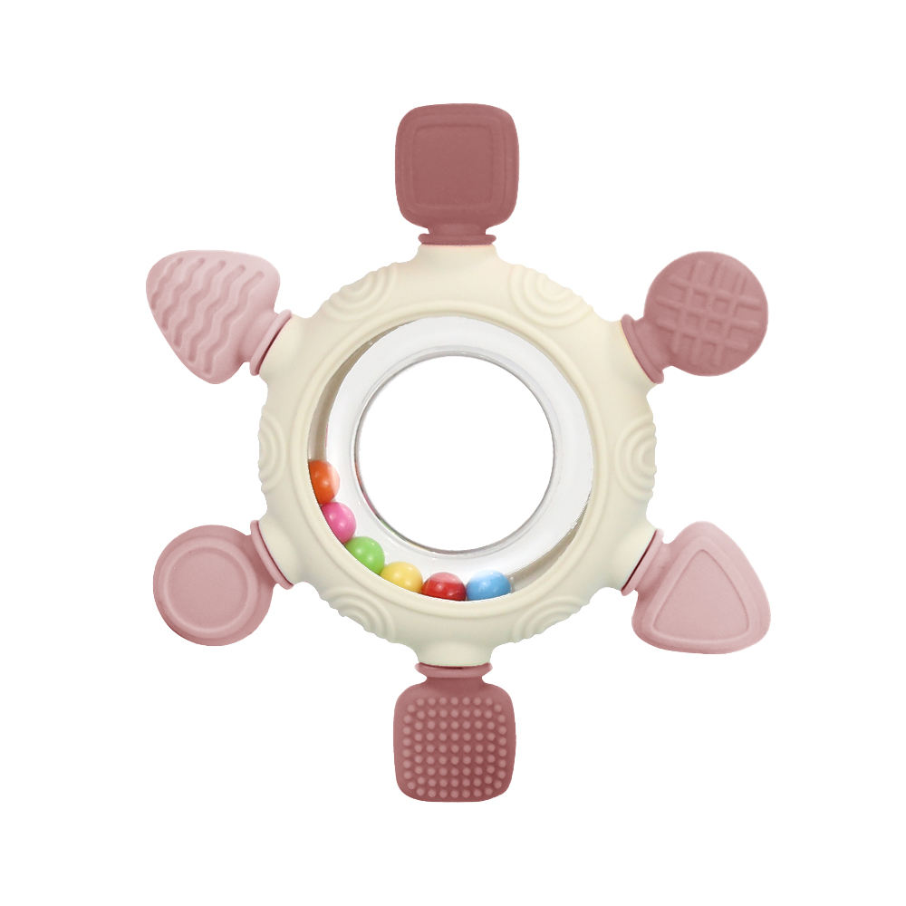 Rattle Teether-Pink