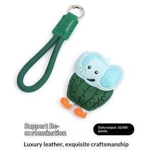 2025 تعليقات حقائب الطلاب الفريدة للتجارة عبر الحدود، زينة على شكل فيل وحوت من الجلد، سلسلة مفاتيح، هدايا صغيرة بالجملة - Product Image 4