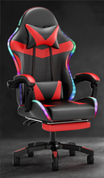 Chaise de jeu Jry - Chaise de bureau pivotante moderne avec cadre en acier inoxydable, fonction de levage et housse amovible pour salle de jeux