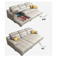 Sofá Cama Multifuncional Plegable para Sala de Estar, Moderno, Ahorra Espacio, con Gran Capacidad de Almacenamiento, Ideal para Apartamentos