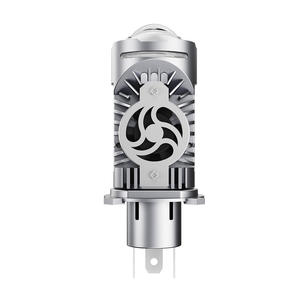 Mini H4 12V LED faro para coches motocicletas doble lente 6000K Temperatura de Color nueva condición ojo de pez luz láser 9003 bombilla - Product Image 5