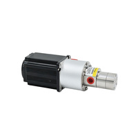 Pompe sanitaire à engrenages en acier inoxydable avec moteur sans balais 24V, pompe de remplissage alimentaire haute précision basse pression pour yaourt