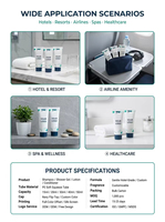 Kit de shampooing et d'après-shampooing pour hôtel, format voyage 30 ml, doux et nourrissant pour les cheveux et la peau, mini ensemble de produits de toilette pour chambre d'hôtel