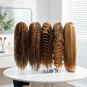 Peluca de Cabello Humano Natural con Ondas Frontales, Sin Procesar, Peluca de Cabello Humano Natural al Por Mayor, Peluca de Encaje Vietnamita Sin Pegamento - Product Image 1