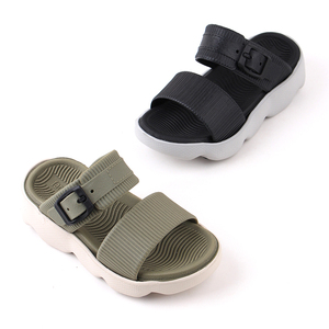 Sandalias deslizantes para mujer, hebillas, zapatos <span class=keywords><strong>de</strong></span> moda ajustables, sandalias <span class=keywords><strong>de</strong></span> suela gruesa, zapatillas deslizantes para mujer, sandalias para mujer y Mujer - Product Image 4
