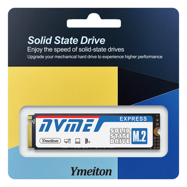 M.2 NVME PCIE 3.0 Ymeiton Low Speed NVME 2280 SSD with Used Chips 128GB 256G PCIE3.0  for Laptop Internal Solid State Disk
