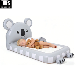<span class=keywords><strong>Cama</strong></span> de Viaje Inflable para Niños Pequeños con Forma de Koala, Colchón de Aire Aterciopelado para Niños, Muebles Cómodos para el Hogar, Campamentos y Pijamadas - Product Image 6