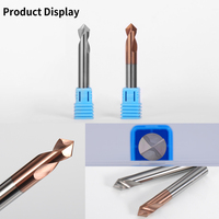 Foret de centrage et de perçage en carbure de tungstène à queue droite HANDERK OEM/ODM 60 90 120 degrés pour usinage CNC