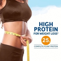 Poudre de protéines végétales OEM en gros, vente chaude, végétalienne, pour la croissance musculaire des adultes, shake diététique 560g