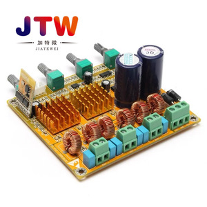 บอร์ดแอมพลิฟายเออร์ดิจิตอล JTW 3 แชนแนล คลาส D 2.1 สำหรับโฮมออดิโอไฮไฟ พร้อมฮีทซิงค์อะลูมิเนียมอัลลอย - Product Image 1