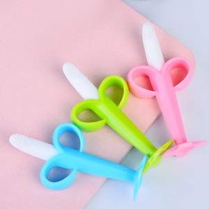 Chupete de silicona de alta calidad, sin bpa, plátano, cepillo de dientes, <span class=keywords><strong>mordedor</strong></span>, bolsa OPP - Product Image 5