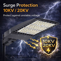 Lumière LED pour poubelle à déchets, éclairage de zone de stationnement, lampe industrielle extérieure carrée, certifiée ETL DLC CE RoHS, étanche IP66