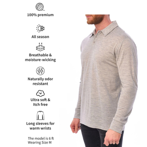 Cómodo transpirable 210g manga larga para hombre para camisa Oxford tejido botón diseño bordado Logo sólido secado rápido - Product Image 2