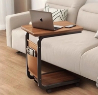 Table basse en fer et bois au design moderne pour chambre à coucher ou salon Meubles à usage domestique