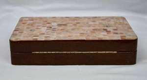 Handmade Mother of <b>Pearl</b> Mosaic Clutch for Her Multicolored Inlay Lady <b>Handbag</b> for Formal Events Weddings Valentine - Product Image 4