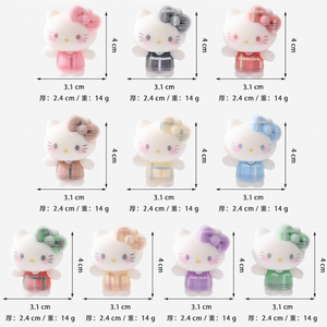 Nouvel Arrivage Adorables Ornements de Bureau DIY Décoration Chat Floqué Assis Fille Accessoires DIY Figurines Jouets Cadeau - Product Image 6