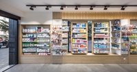 Étagère de présentation en bois pour pharmacie, design d'intérieur de pharmacie, armoire de présentation de pharmacie, tiroirs de présentation, mobilier de magasin médical, vente en gros