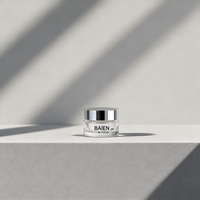 En stock petit pot vide en plastique 3g pot cosmétique transparent de forme ronde pot de crème pour les yeux et les soins de la peau transparent avec couvercle