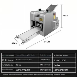 Fournisseur professionnel chinois de machines automatiques pour la fabrication de petites enveloppes de raviolis, équipement de fabrication de feuilles de samosas pour les hôtels - Product Image 2